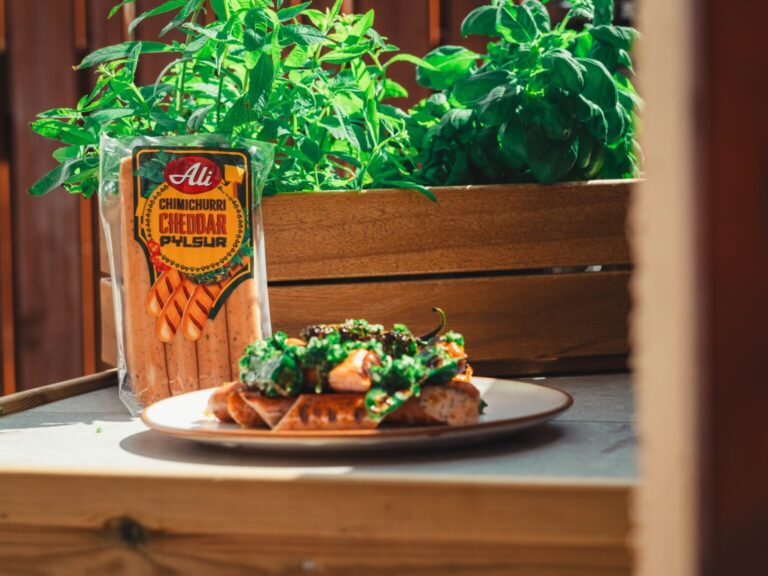 Chimichurri Cheddar pylsur