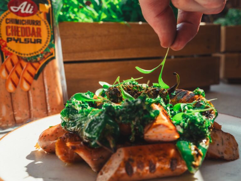 Chimichurri Cheddar pylsur
