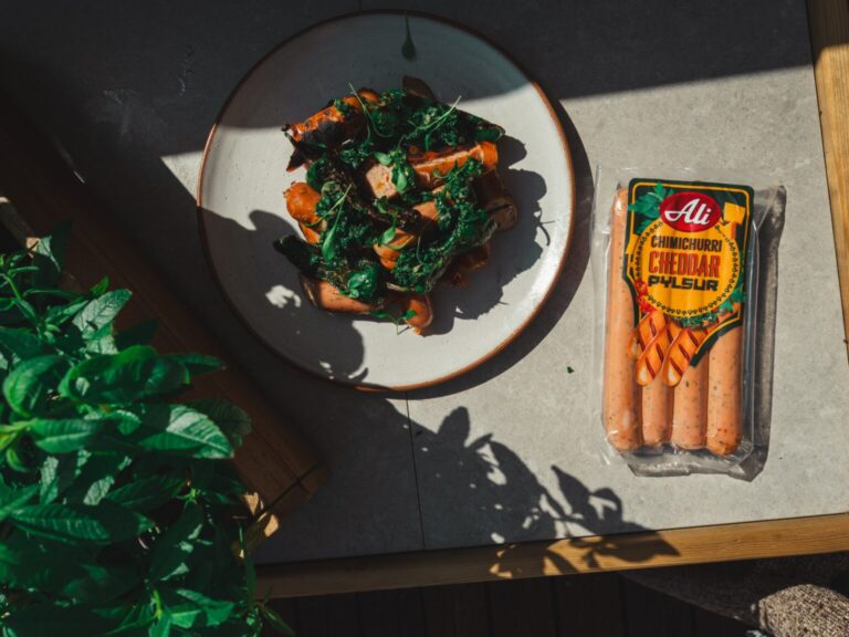 Chimichurri Cheddar pylsur